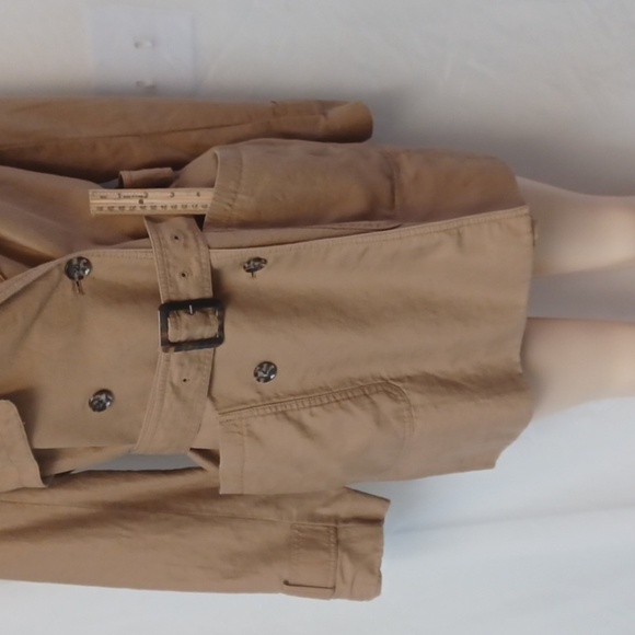 BANANA REPUBLIC pretty And Elegant Size S. Tan Trench Coat with Belt - Picture 5 of 15